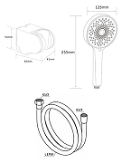 Душевой гарнитур Agger Свит AH275300 цвет Хром-7