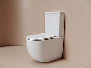 Унитаз-компакт Ceramicanova Метрополь (Metropol) CN4001TMW цвет Белый матовый с бачком и сиденьем Микролифт-1