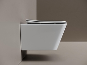 Унитаз подвесной Ceramicanova Миро (Miro) CN11003T цвет Белый с сиденьем Микролифт-1