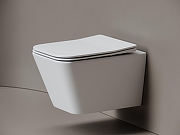 Унитаз подвесной Ceramicanova Миро (Miro) CN11003T цвет Белый с сиденьем Микролифт-3