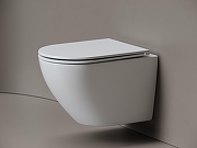 Унитаз подвесной Ceramicanova Вихрь (Whirl) CN11007T цвет Белый с сиденьем Микролифт-2