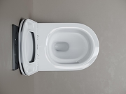 Унитаз подвесной Ceramicanova Вихрь (Whirl) CN11007T цвет Белый с сиденьем Микролифт-5