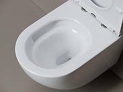 Унитаз подвесной Ceramicanova Вихрь (Whirl) CN11007T цвет Белый с сиденьем Микролифт-7