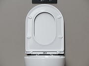 Унитаз подвесной Ceramicanova Вихрь (Whirl) CN11007T цвет Белый с сиденьем Микролифт-8