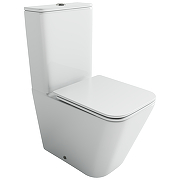 Унитаз-компакт Ceramicanova Кубик (Cubic) CN1803T-B цвет Белый без бачка с сиденьем Микролифт
