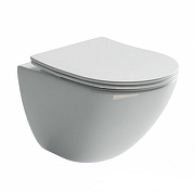 Унитаз с инсталляцией Ceramicanova Моно (Mono) CN1905_121002MB цвет Белый с сиденьем Микролифт и клавишей смыва цвет Черный матовый-1