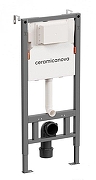 Унитаз с инсталляцией Ceramicanova Новый день (New day) CN3005_121001MB цвет Белый с сиденьем Микролифт и клавишей смыва цвет Черный матовый-2