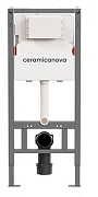 Унитаз с инсталляцией Ceramicanova Новый день (New day) CN3005_121001MB цвет Белый с сиденьем Микролифт и клавишей смыва цвет Черный матовый-3