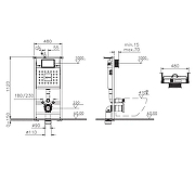 Инсталляция для унитаза Vitra V-Fix Core 732-5810-01 без клавиши смыва-1