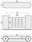 Мыльница Сунержа Round L 30-3020-3160 цвет Белый матовый-5