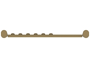 Металлическая полка Сунержа Round L 32-3020-4460 цвет Золотой шелк-1