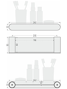 Металлическая полка Сунержа Round L 32-3020-5260 цвет Золотой шелк-5