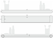 Металлическая полка Сунержа Round L 32-3020-5610 цвет Золотой шелк-5
