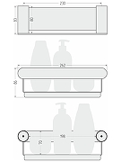 Металлическая полка Сунержа Round L 32-3020-6260 цвет Золотой шелк-5