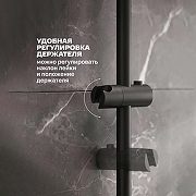 Душевая штанга РМС SUS124BL-RACK-1 цвет Черный матовый-2