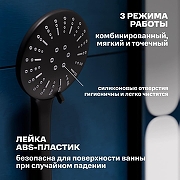 Смеситель для ванны РМС SUS124BL-009E цвет Черный матовый-2