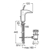 Смеситель для раковины Roca Evol 75A3049C00 с донным клапаном цвет Хром-1