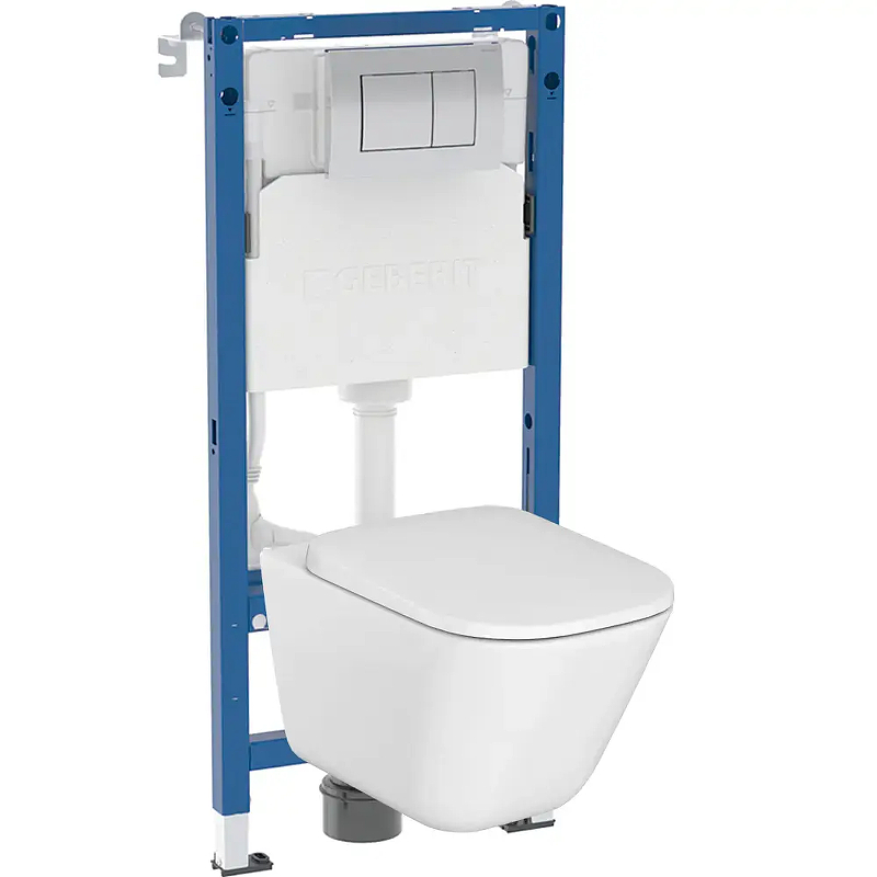 Унитаз с инсталляцией Geberit Delta 458.163.21.R2 