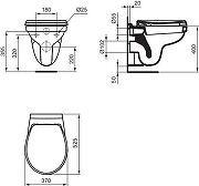 Унитаз подвесной Ideal Standard SevaFresh E406501 цвет Белый без сиденья-5
