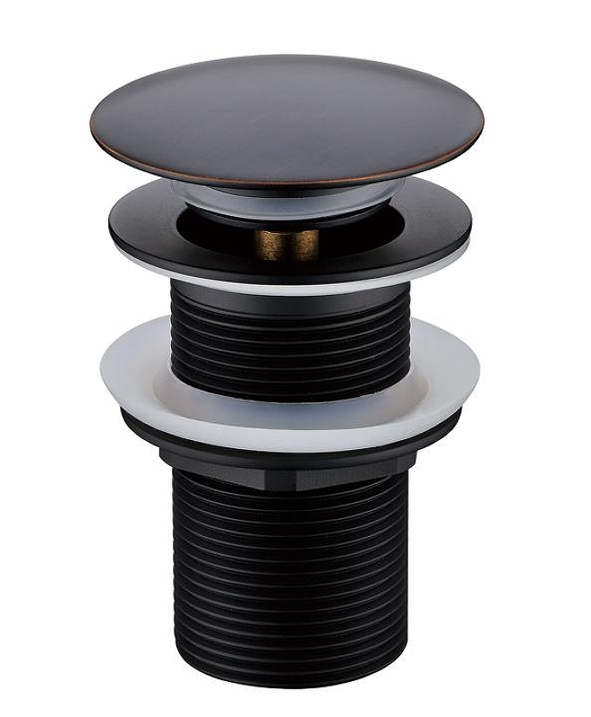 Донный клапан Boheme Black 612/2-B click-clack 