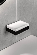 Мыльница Boheme Qubic 10723-B цвет Черный матовый-3