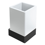 Стакан для зубных щеток Boheme Qubic 10724-B цвет Черный матовый