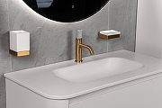 Стакан для зубных щеток Boheme Qubic 10724-MG цвет Золото матовое-3