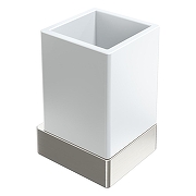 Стакан для зубных щеток Boheme Qubic 10724-NB цвет Брашированный никель