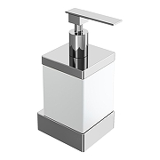 Дозатор для жидкого мыла Boheme Qubic 10727-CR цвет Хром