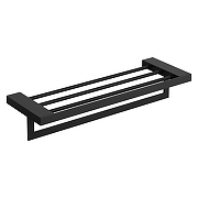 Полка для полотенец Boheme Qubic 10737-B цвет Черный матовый