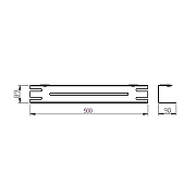 Металлическая полка Boheme Free 10967-90-MW цвет Белый матовый-1