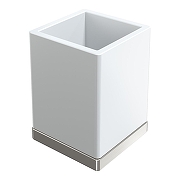 Стакан для зубных щеток Boheme Qubic 10961-NB цвет Брашированный никель