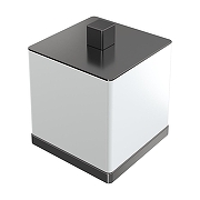 Диспенсер для ватных дисков Boheme Qubic 10964-GM цвет Оружейная сталь