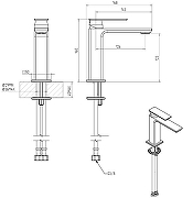 Смеситель для раковины Migliore Atelier 33126 цвет Золото брашированное-9