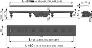 Душевой лоток Alcaplast APZ10BLACK-750M с решеткой цвет Черный матовый-1