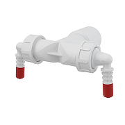 Колено для сифона Alcaplast P157Z с двумя штуцерами Цвет белый