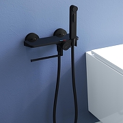 Гигиенический душ со смесителем RGW Shower Panels (Шоувер панелс) SP-220B 581408220-04 цвет Черный матовый-2