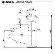 Смеситель для раковины Remer Element ET12BR цвет Бронза масляная-1