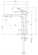 Смеситель для раковины Remer Academy AY12GM цвет Оружейная сталь-1