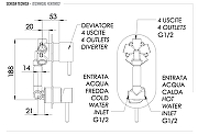 Смеситель для душа Remer X-Style X94 цвет Хром-1