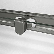 Душевой уголок RGW Passage (Пассаж) PA-39Gr 100х100 03083900-110 профиль Серый стекло прозрачное-2
