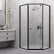 Душевой уголок RGW Hotel (Отель) HO-088B 90х90 350608899-24 профиль Черный стекло матовое-сатинат-1