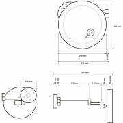 Косметическое зеркало Bemeta 116101772 Хром-1