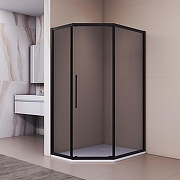 Душевой уголок RGW Passage (Пассаж) PA-86B 120х100 38088602-34N профиль Черный стекло тонированное
