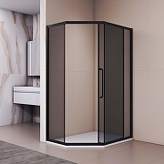 Душевой уголок RGW Passage (Пассаж) PA-86B 120х100 38088602-34N профиль Черный стекло тонированное-1