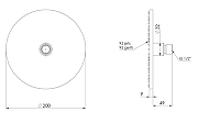 Верхний душ Remer 359MM20HSX цвет Латунь брашированная-1