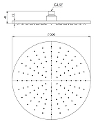 Верхний душ Remer 359MM30NZX цвет Никель брашированный-1