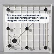 Душевой поддон из стеклопластика RGW SMC-C-W 80х80 12350188-0101 цвет Белый-3