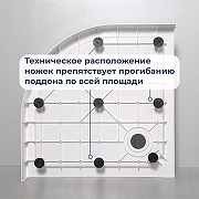 Душевой поддон из стеклопластика RGW SMC/R-C-W 90х90 12350499-0101 цвет Белый-4