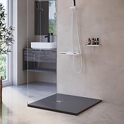 Душевой поддон из искусственного камня RGW Stone Tray (Стоун Трей) ST-G 90х90 16152099-002 цвет Графит-1